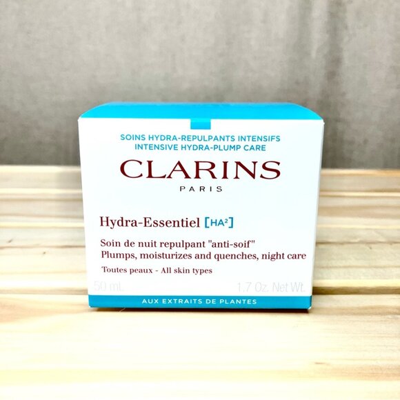 Clarins Hydra-Essentiel [HA²] Night Cream Moisturizer Skin Care 50ml - Picture 6 of 8